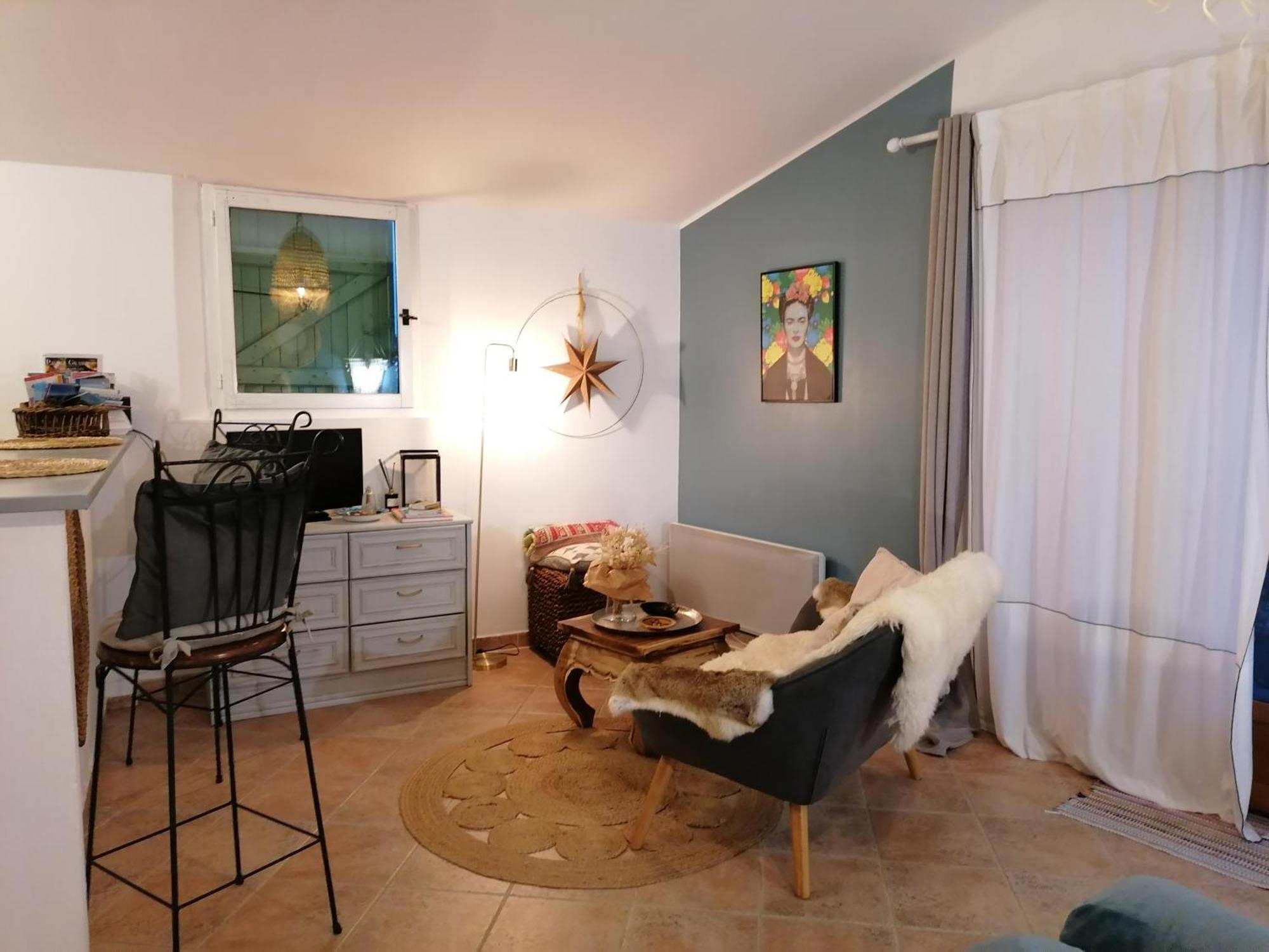 Studio Au Milieu D Une Oliveraie Le Mas De La Huppe ตูร์เรสส์-ซัวร์-ลูป ภายนอก รูปภาพ